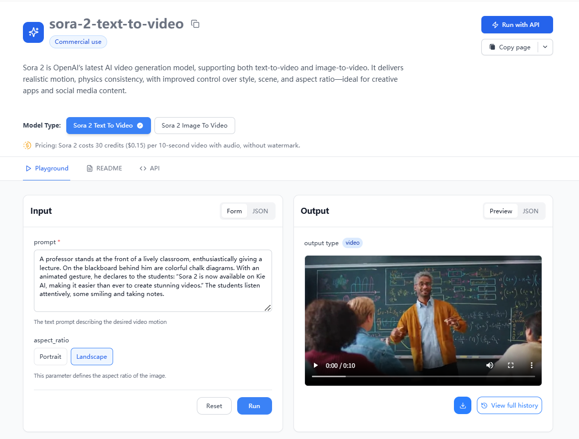 Kie.ai: Affordable&Unofficial Sora 2 API gallery image