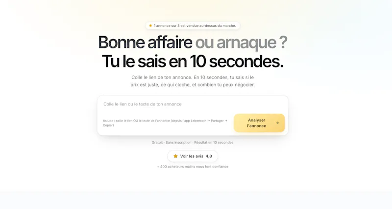 SnipeAuto — Bonne affaire ou pas ? screenshot 1