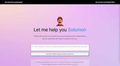SolomonGPT - solution recommender for U gallery image