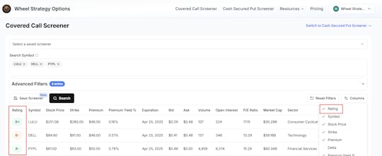 Wheel Strategy Options gallery image