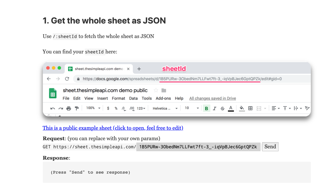 Simple Sheet API gallery image