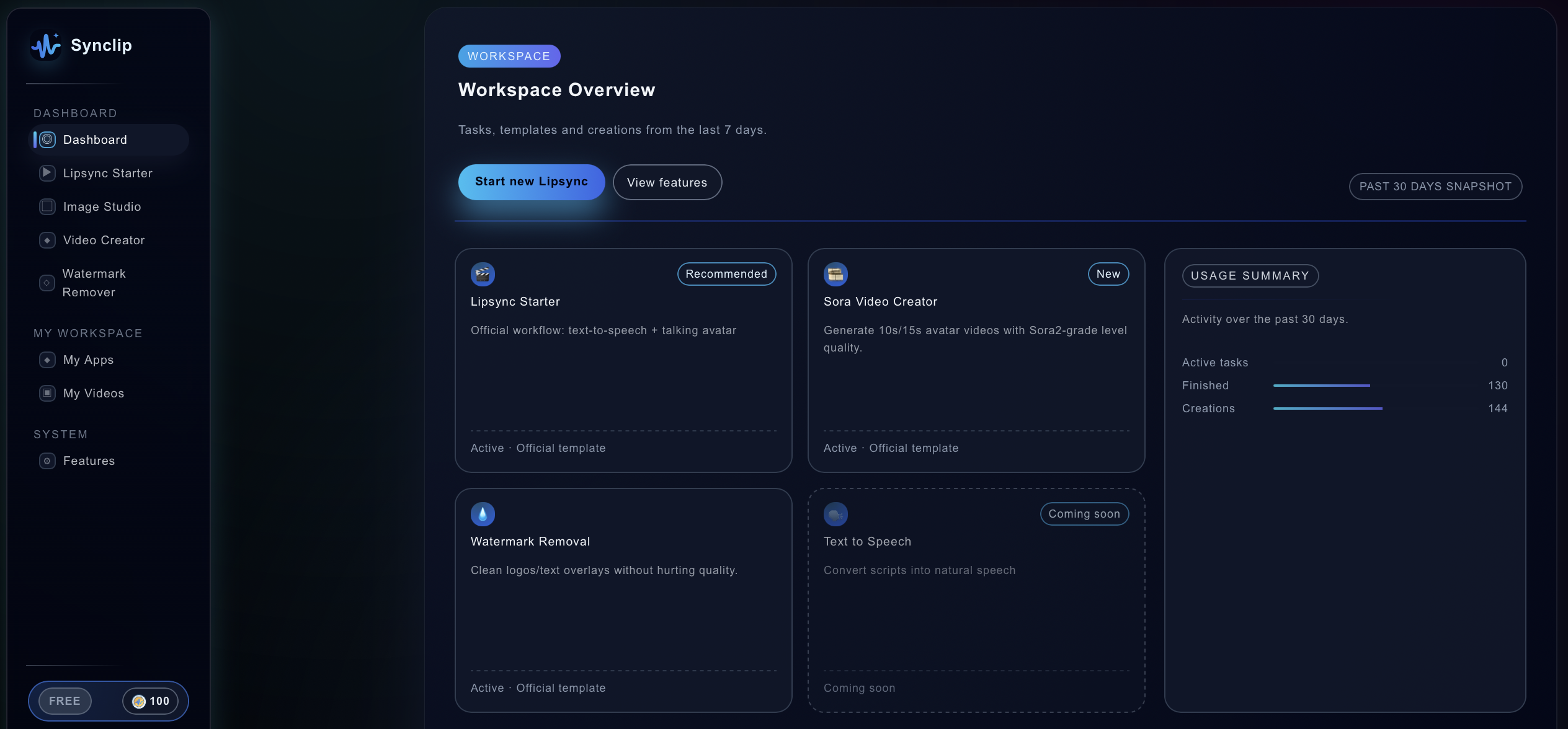 Synclip.ai - Screenshot 2 showing product features and functionality