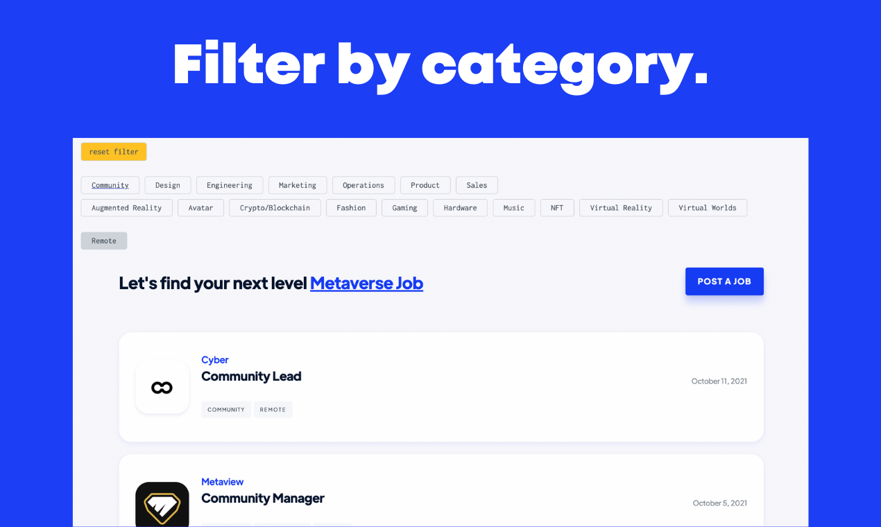 Metaverse Jobs gallery image