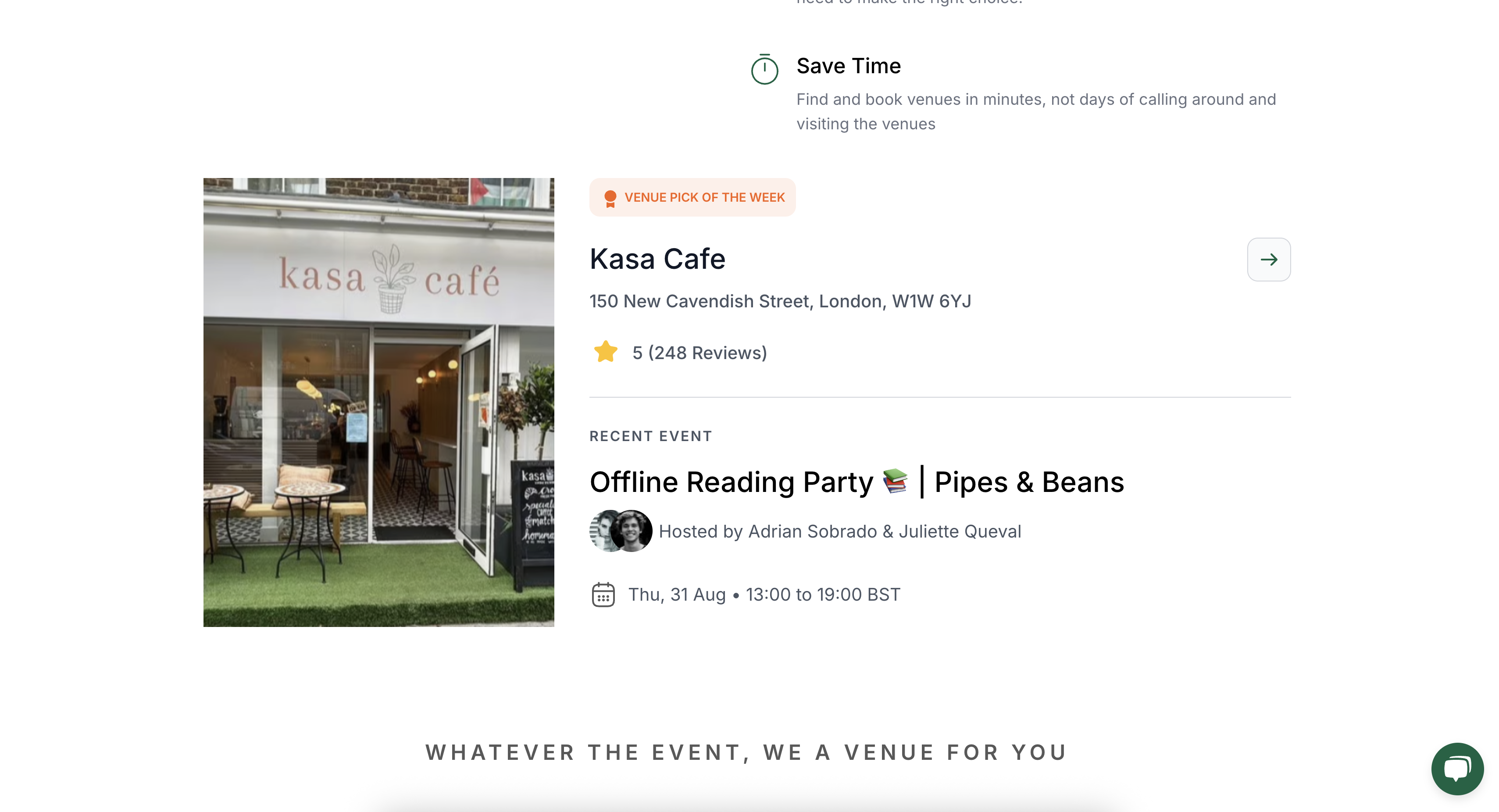 Occasia - Screenshot 2 showing product features and functionality