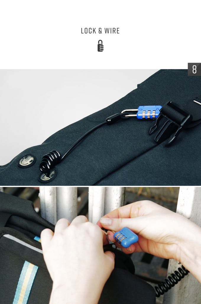 Vanda - tech-safe expandable backpack/slingpack. media 3