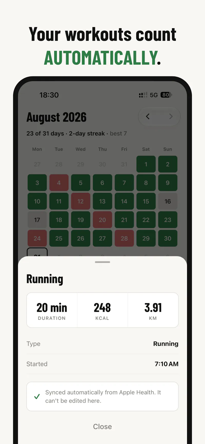 UNSKIP: Fitness Habit Tracker screenshot 7