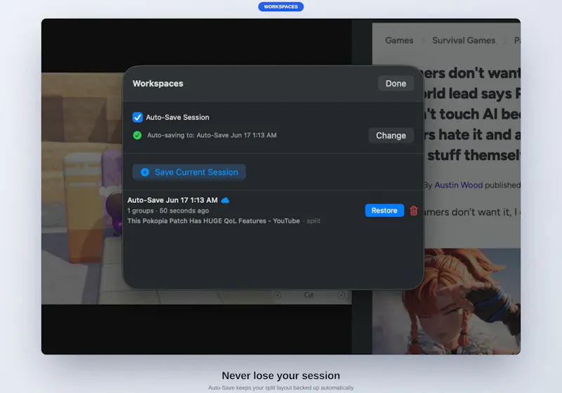 Split Secured Browser screenshot 3