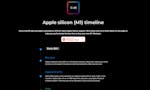 Apple Silicon timeline image