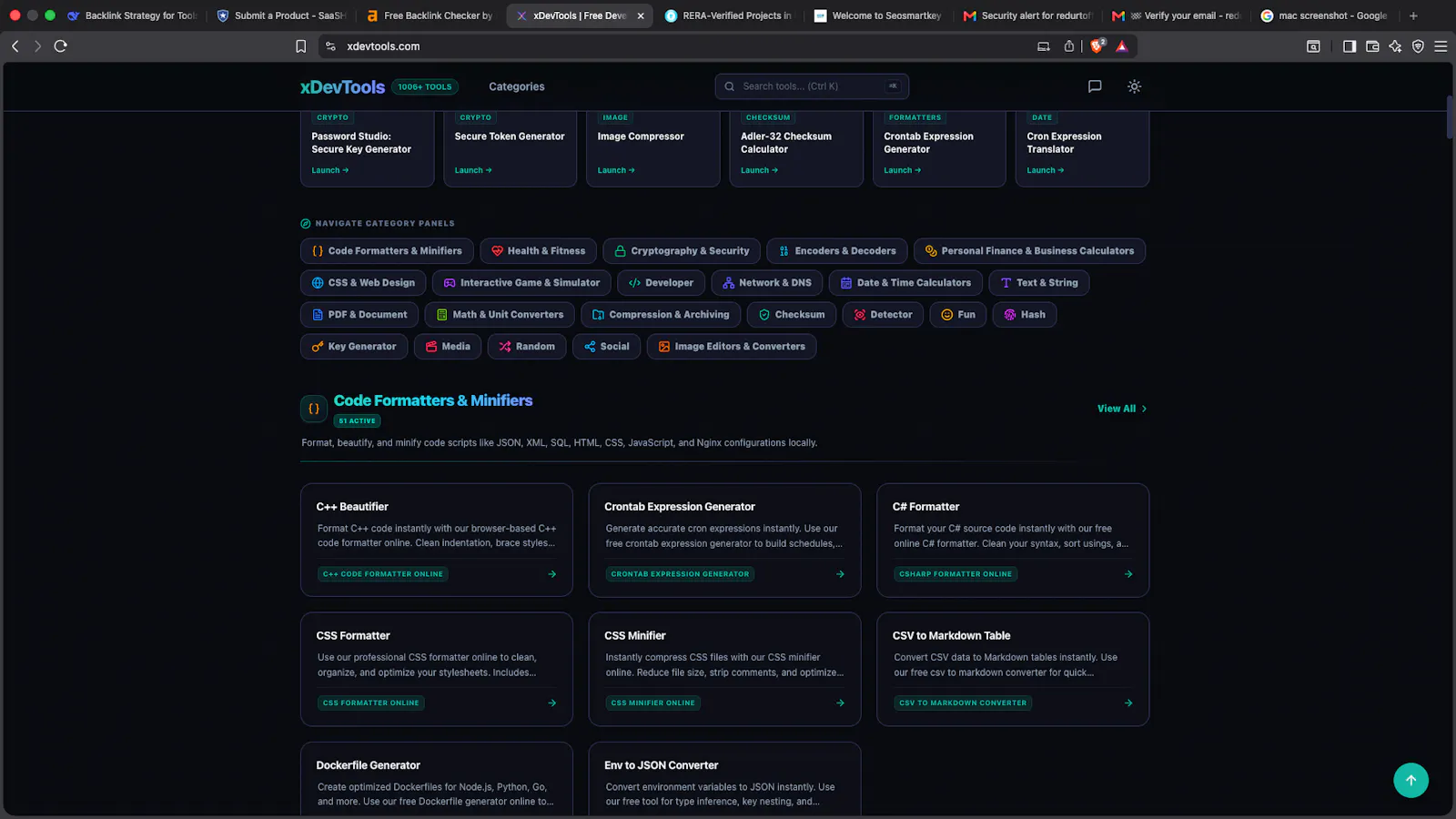 xDevTools screenshot 2