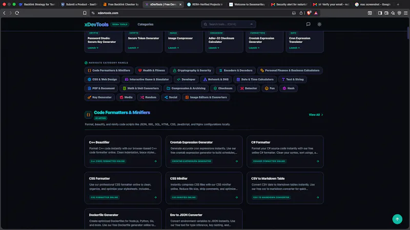 xDevTools screenshot 2
