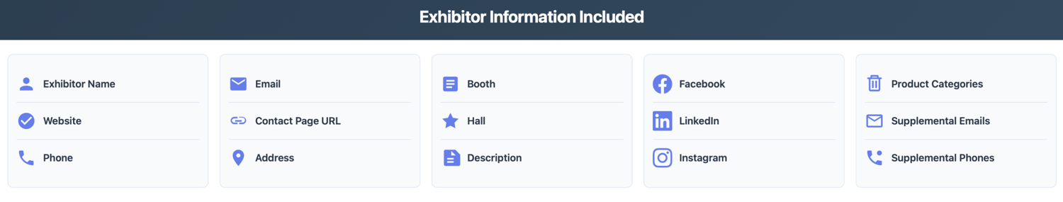 Trade Show Contacts gallery image