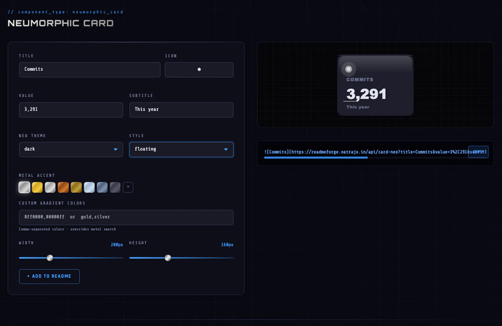 ReadmeForge screenshot 1