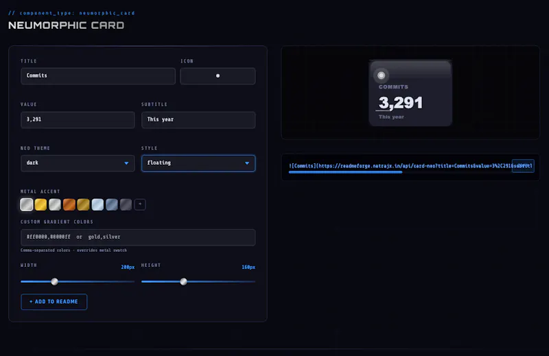 ReadmeForge screenshot 1