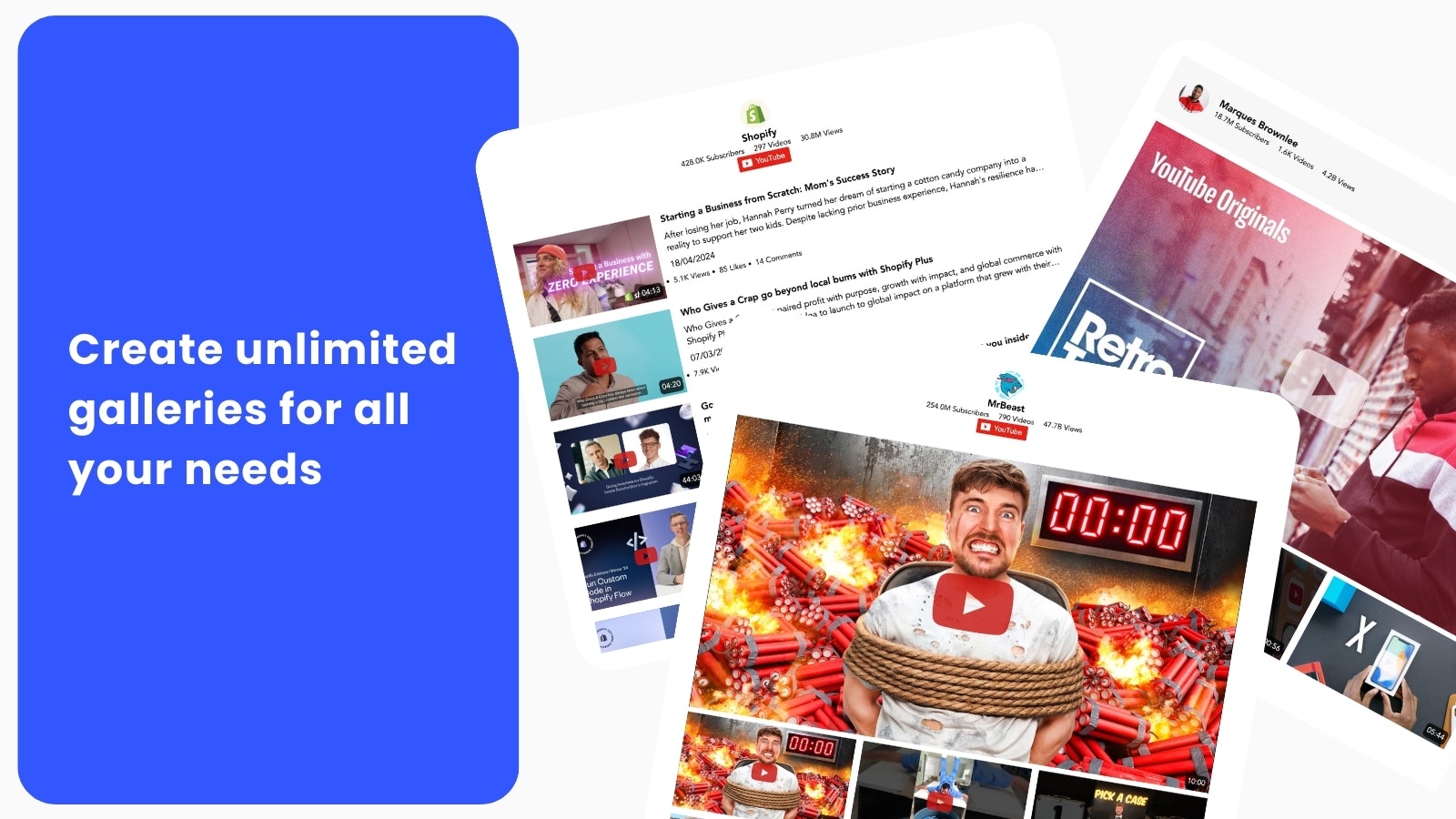 精明| YouTube視頻庫 - 無縫將YouTube視頻庫添加到您的Shopify商店 media 2
