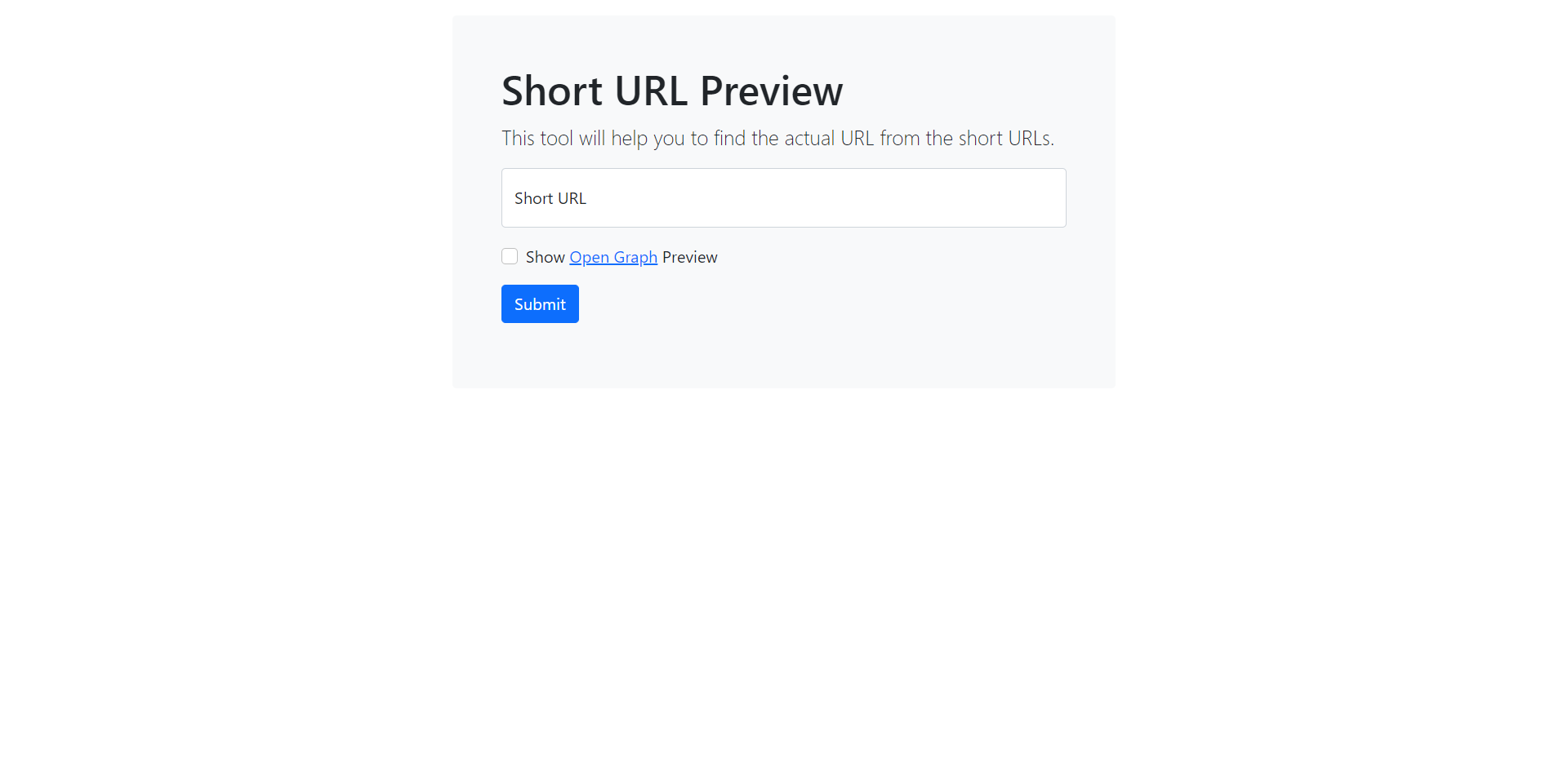 Short URL Preview gallery image