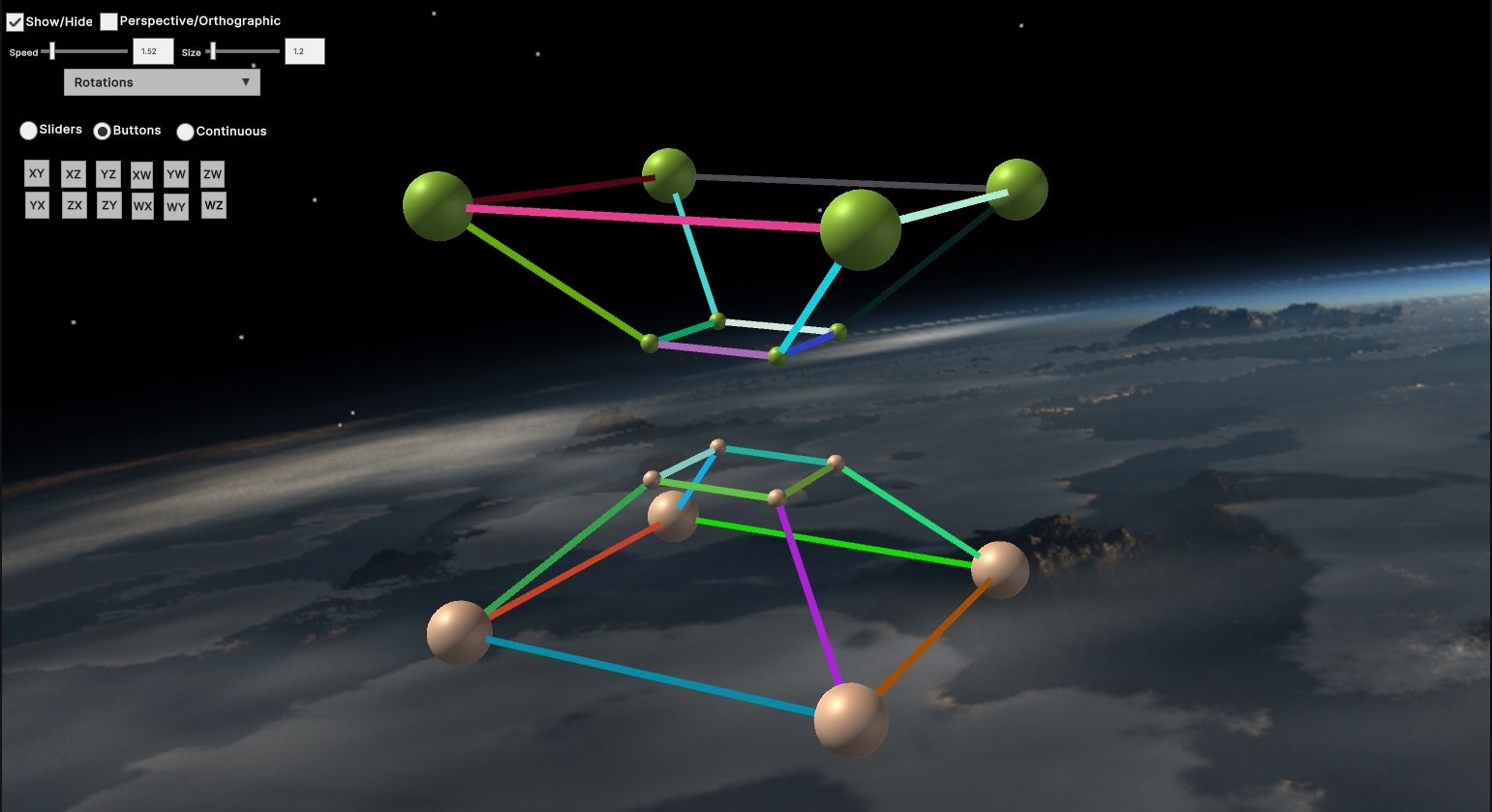 4D Visualization Simulator using Unity3D gallery image