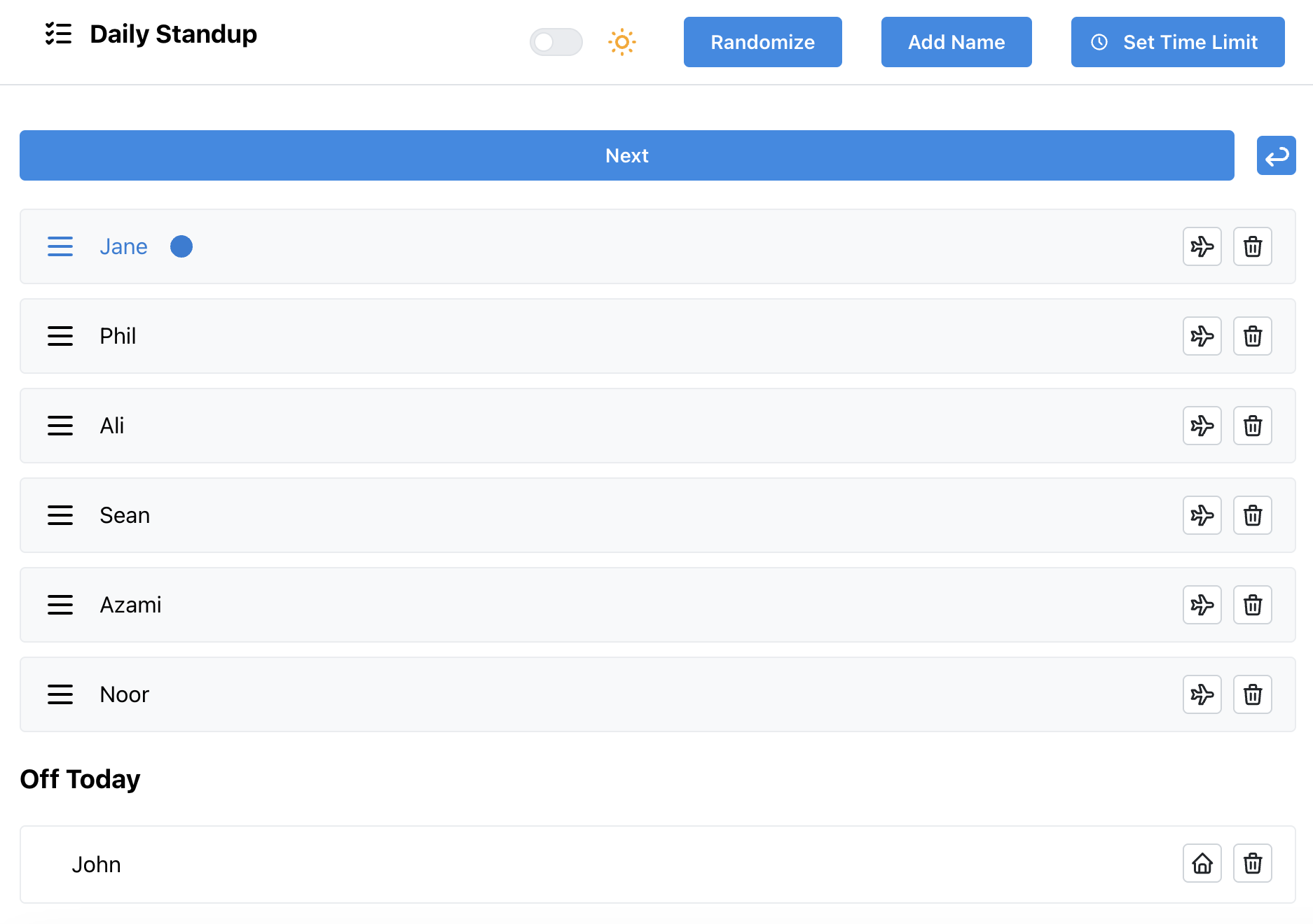 Standup Checklist gallery image