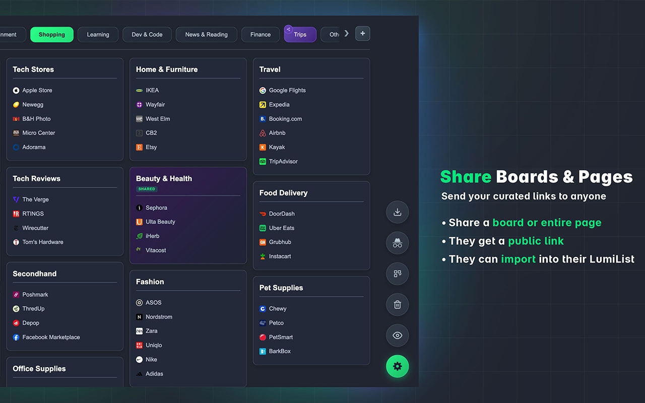 LumiList - Screenshot 3 showing product features and functionality