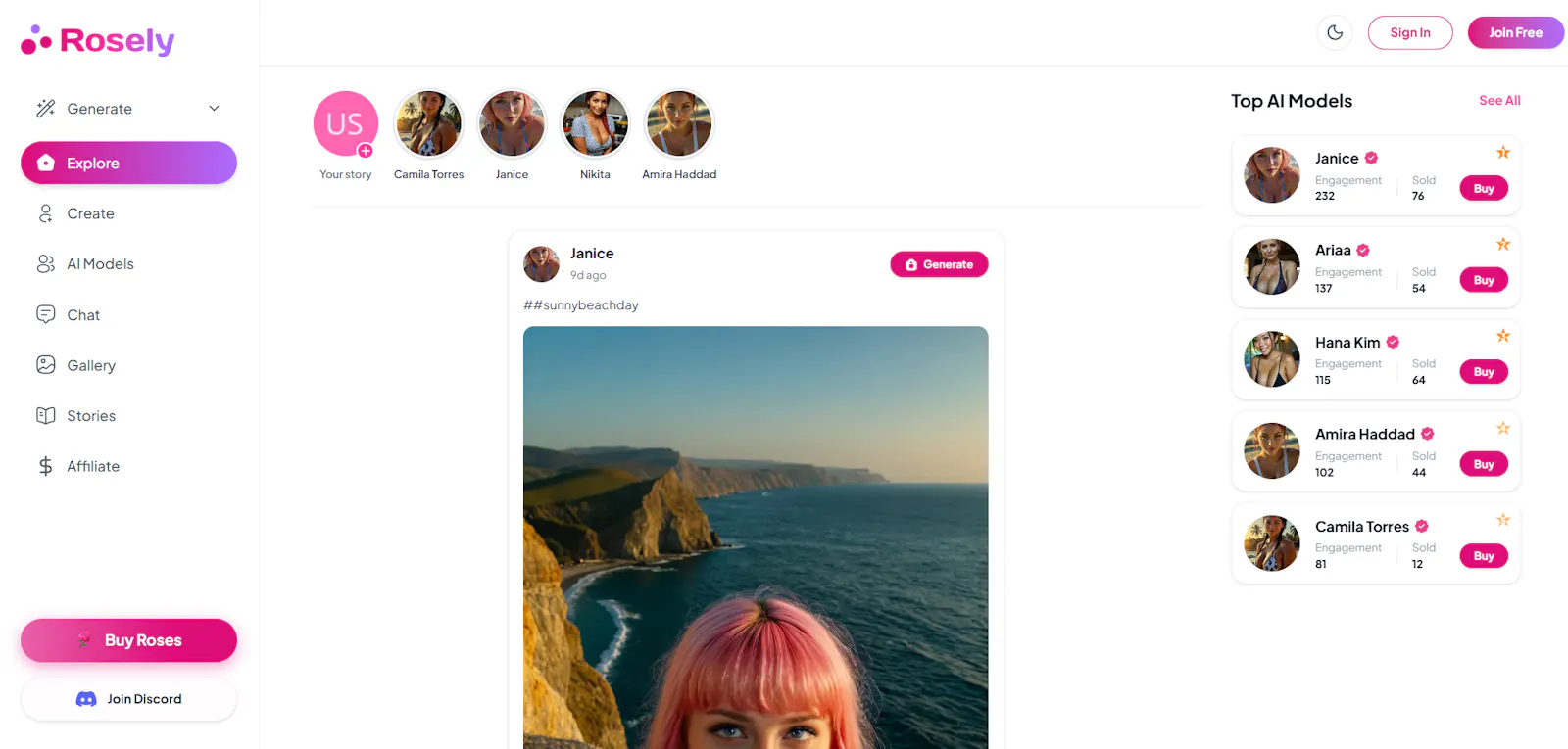 Rosely AI screenshot 1