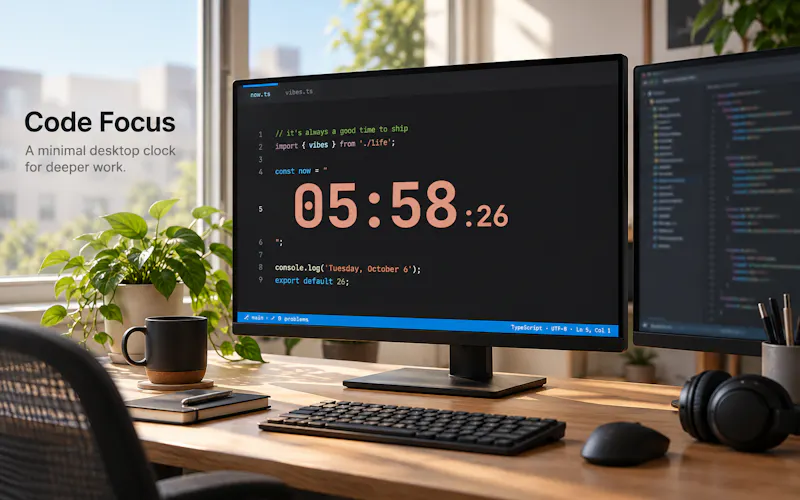 VibeClock Minimalist Flip Clock screenshot 11