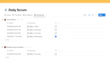 Notion Daily Scrum Template gallery image