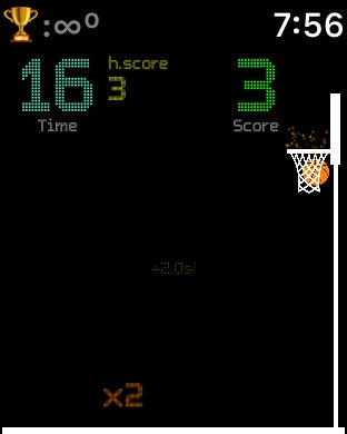 Basketball Hoops!, tiny game for Apple Watch gallery image