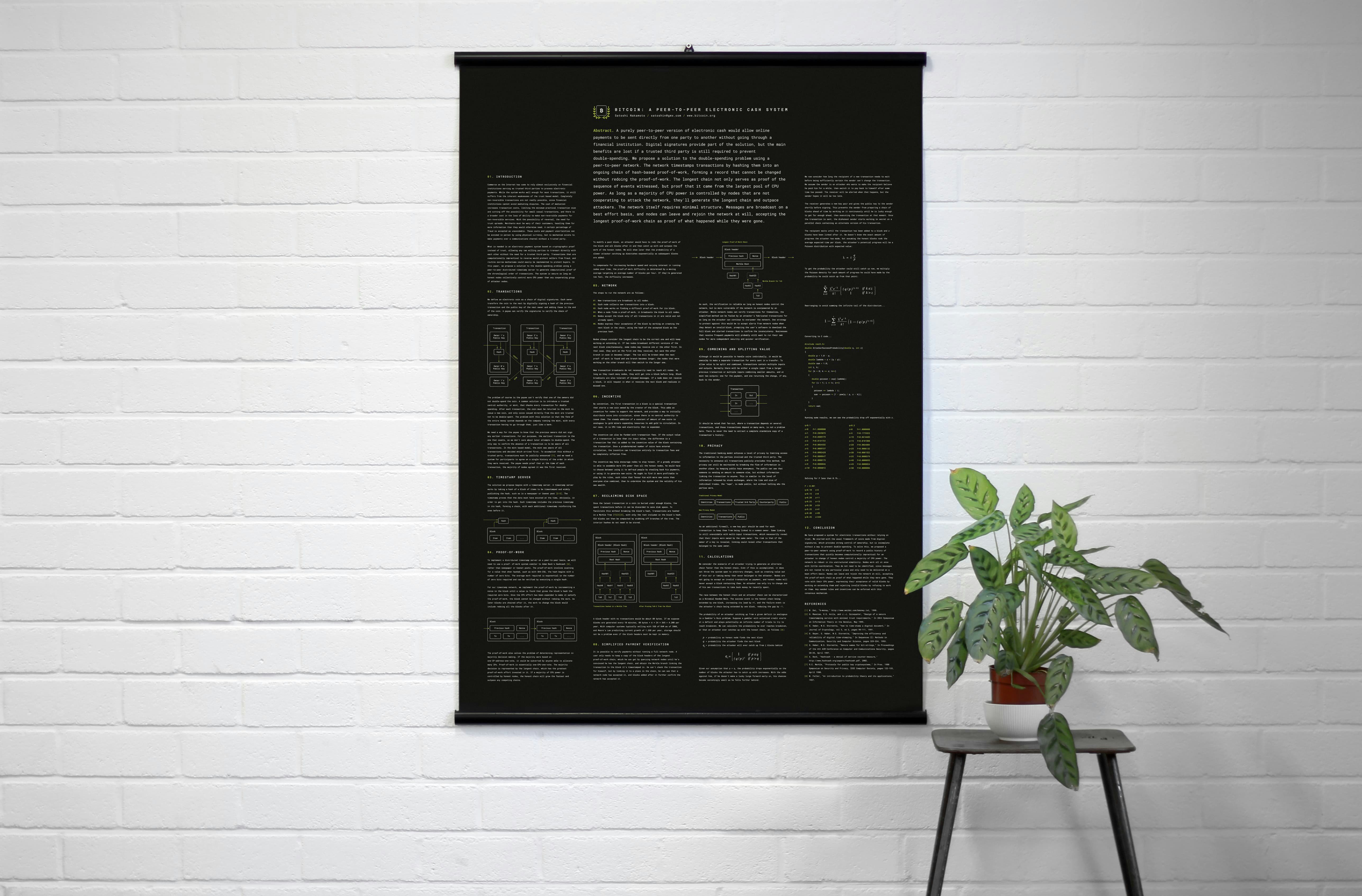 Bitcoin Whitepaper Poster Image