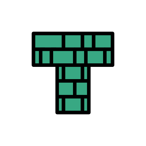 Toppled! A daily word game logo