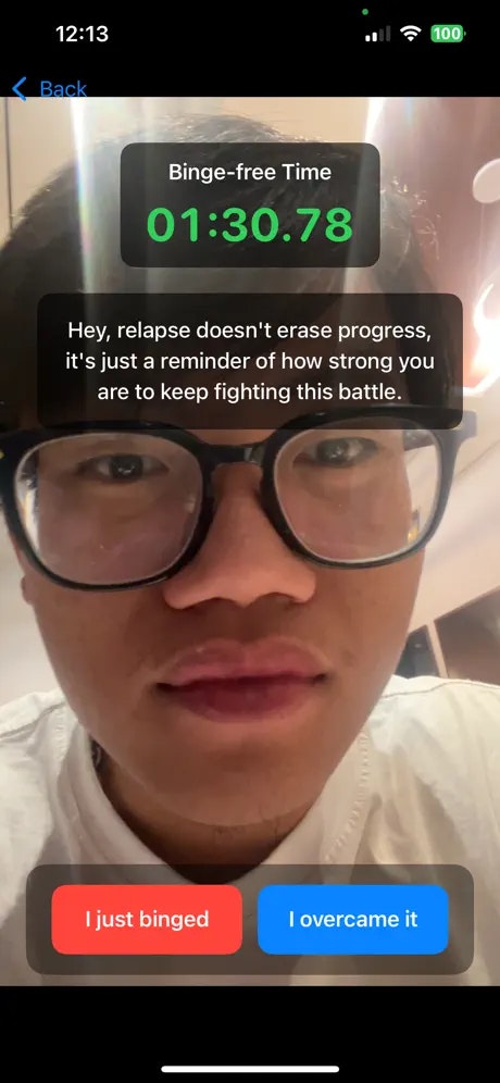 Nurtra - Stop Binge Eating - Main product screenshot demonstrating key features and user interface