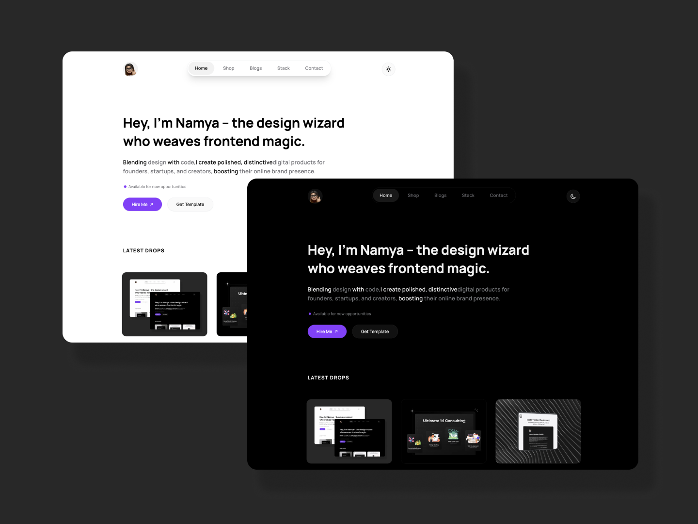 NoirFolio PortFolio Template media 3
