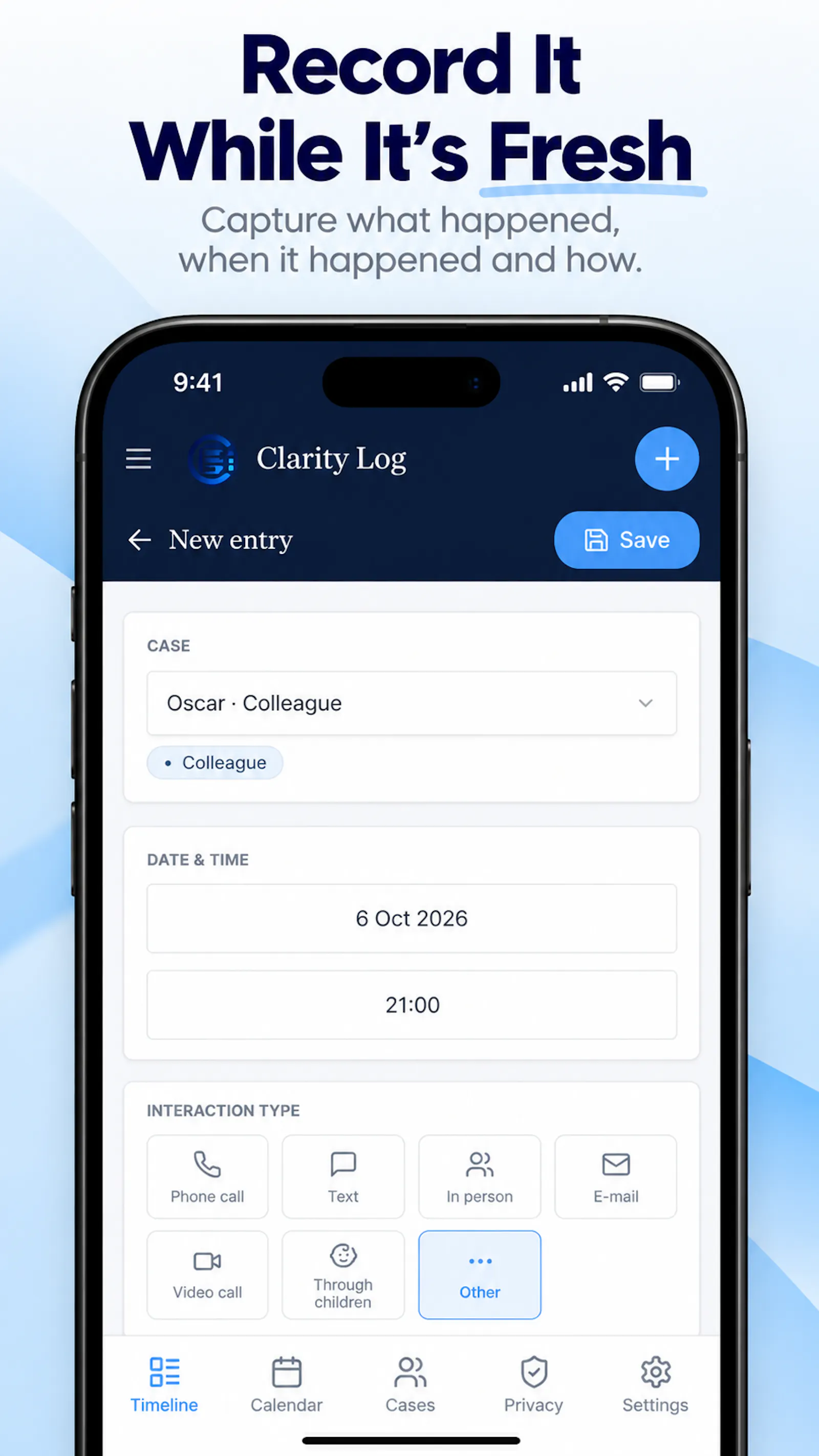Clarity-Log screenshot 2