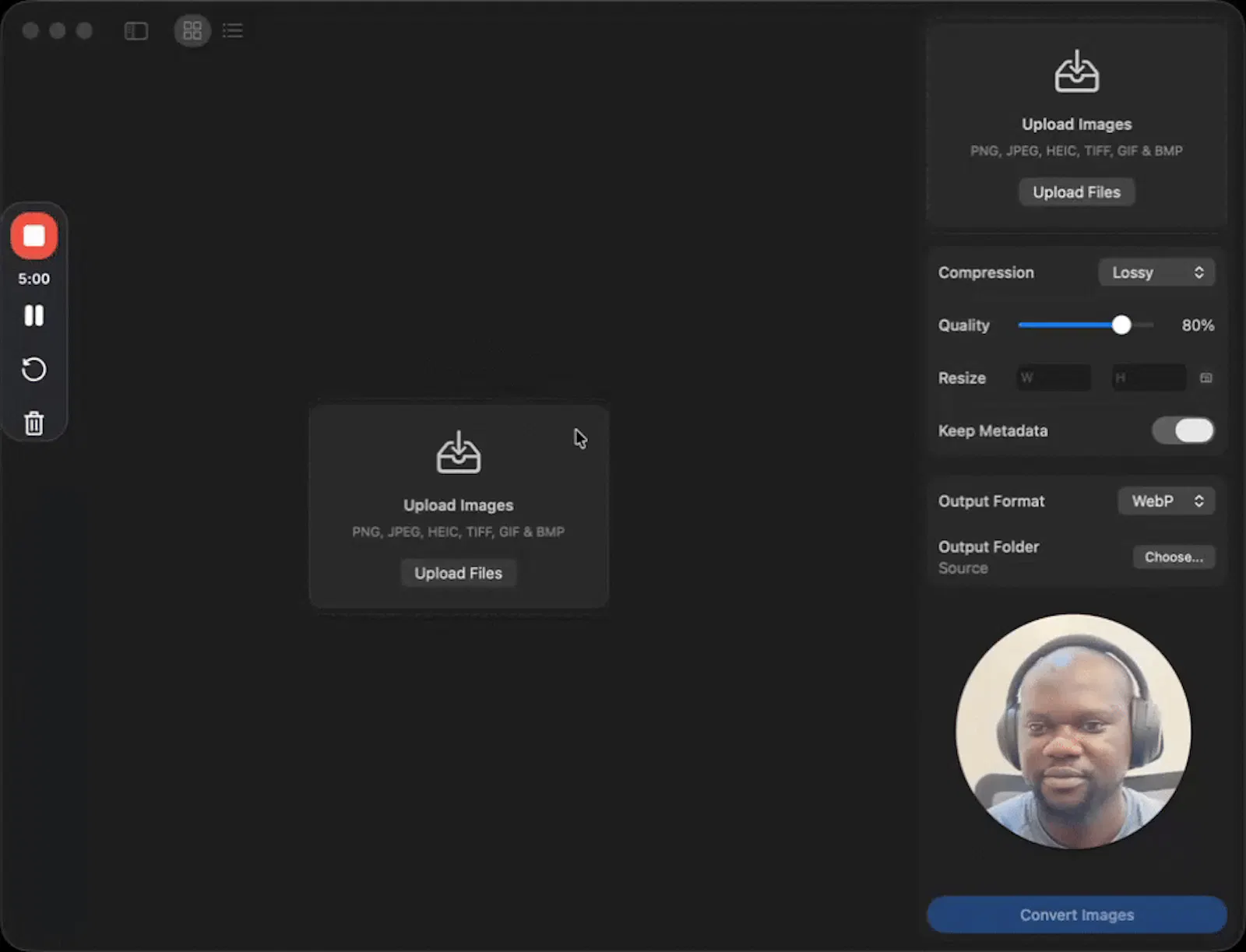 TinyWebP screenshot 1 (video preview)
