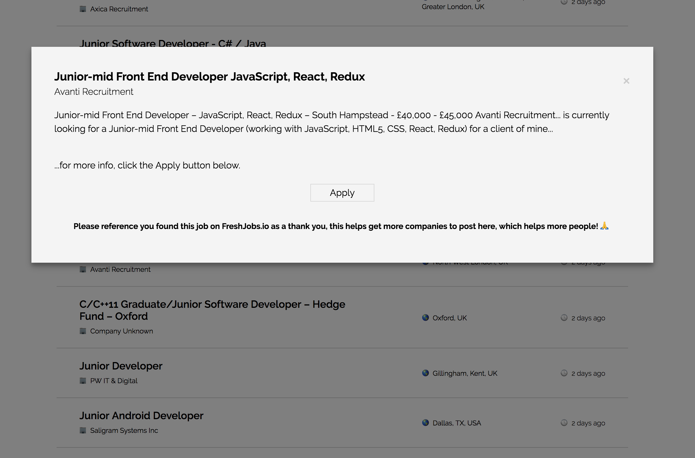 FreshJobs gallery image