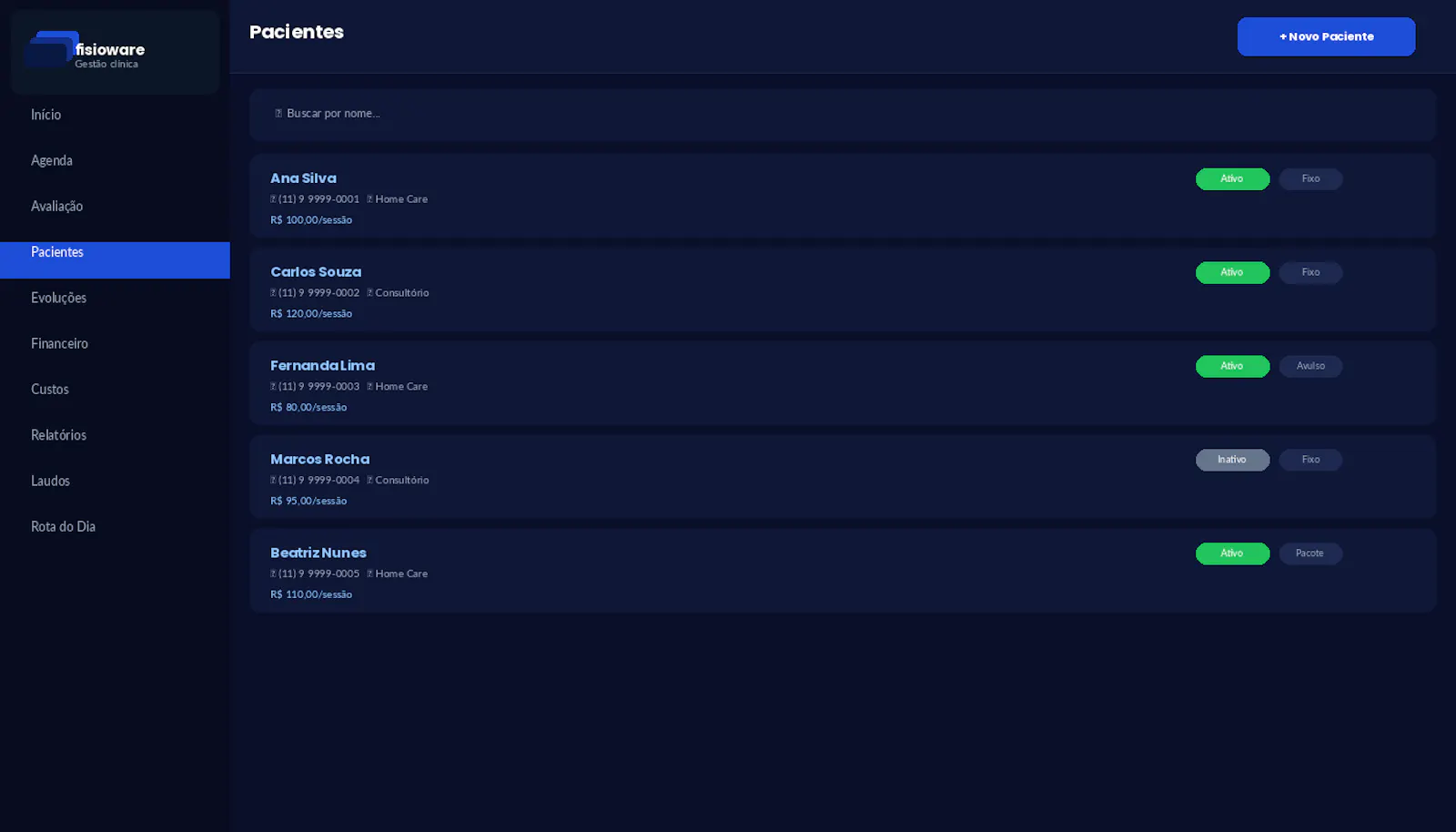 Fisioware screenshot 5