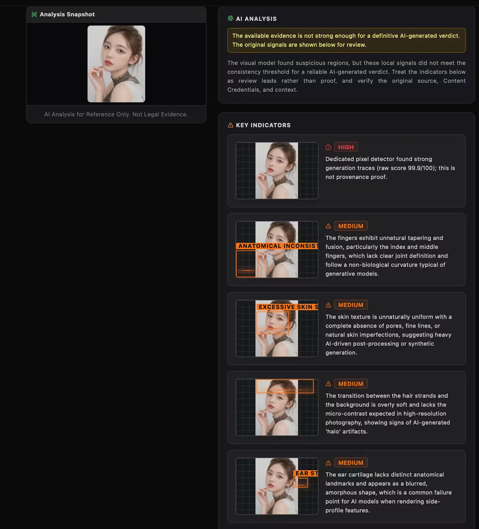 DeepFakeCheck screenshot 2