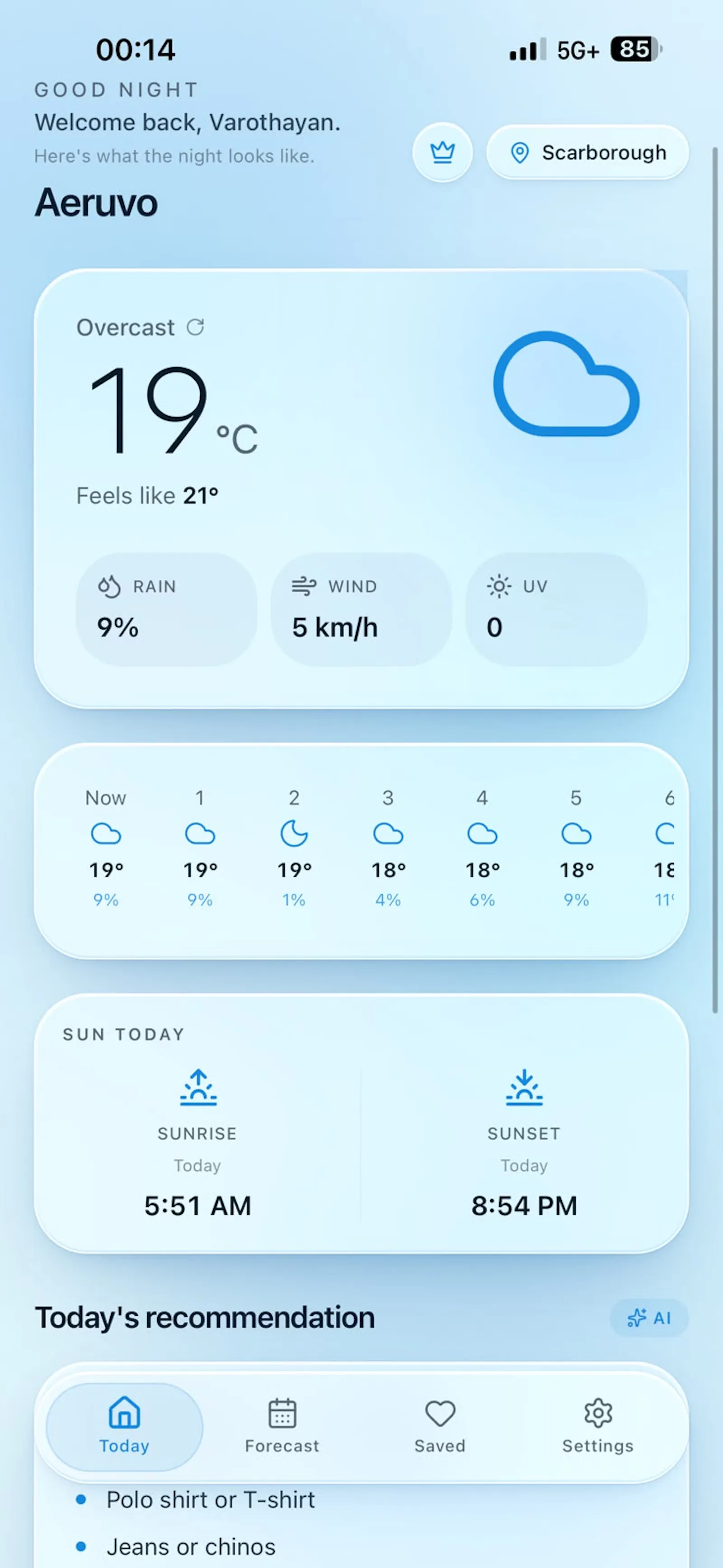 Aeruvo — What to wear today screenshot 3