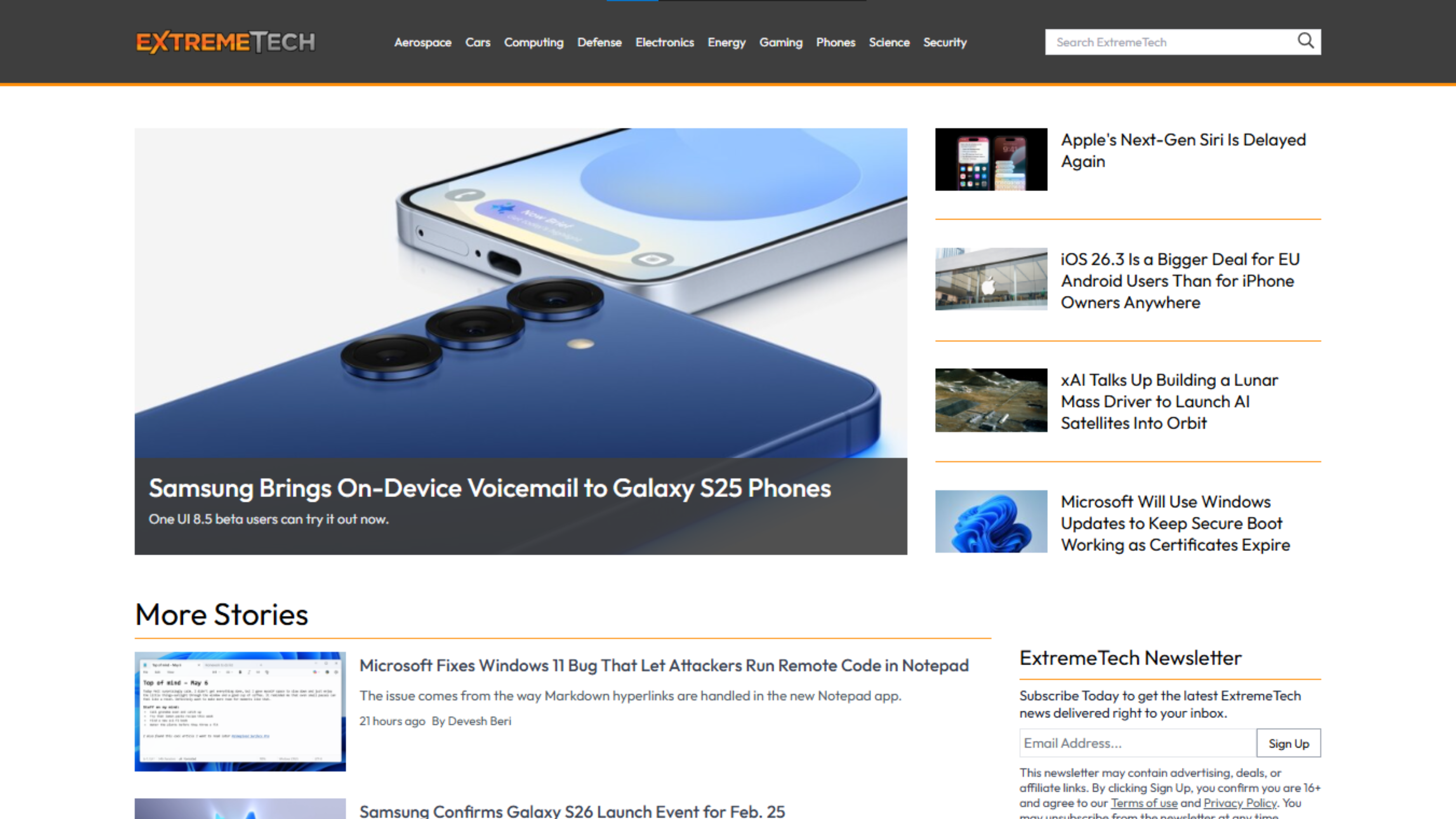 ExtremeTech - Main product screenshot demonstrating key features and user interface