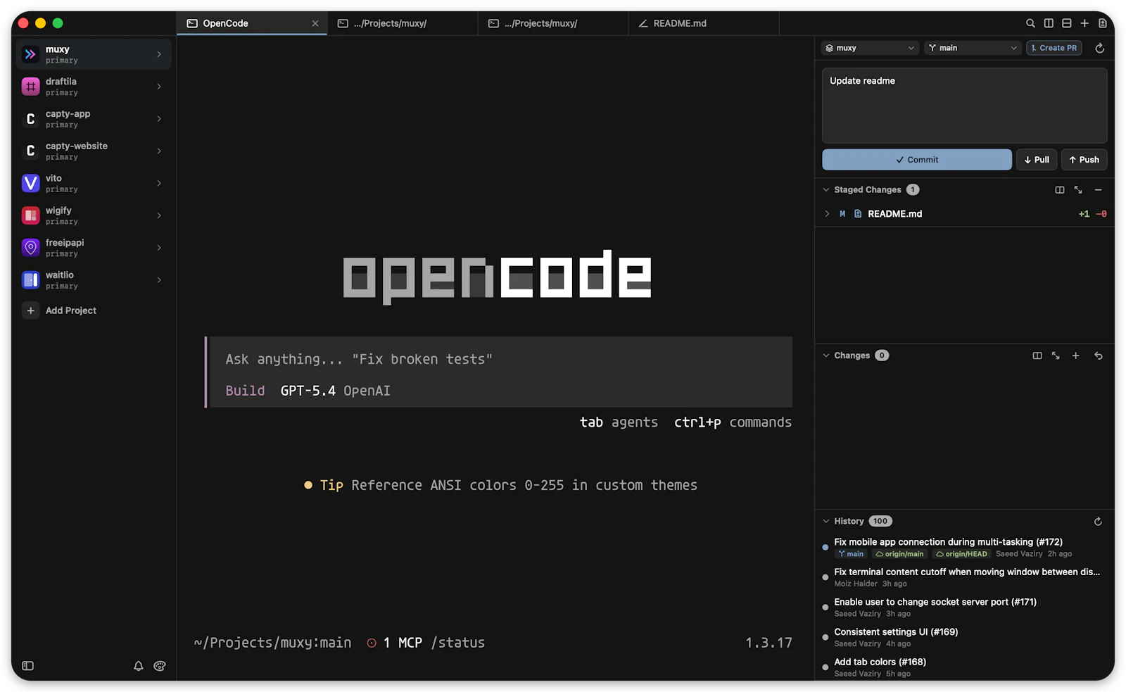 Muxy screenshot 1