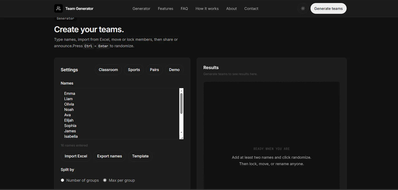 Team Generator screenshot 5
