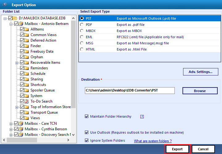 SysTools EDB to PST Converter Software - Convert EDB Files to PST, EML, MBOX, MSG, HTML, & PDF Format media 4