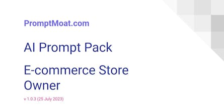 Free E-Commerce AI Prompt Pack gallery image