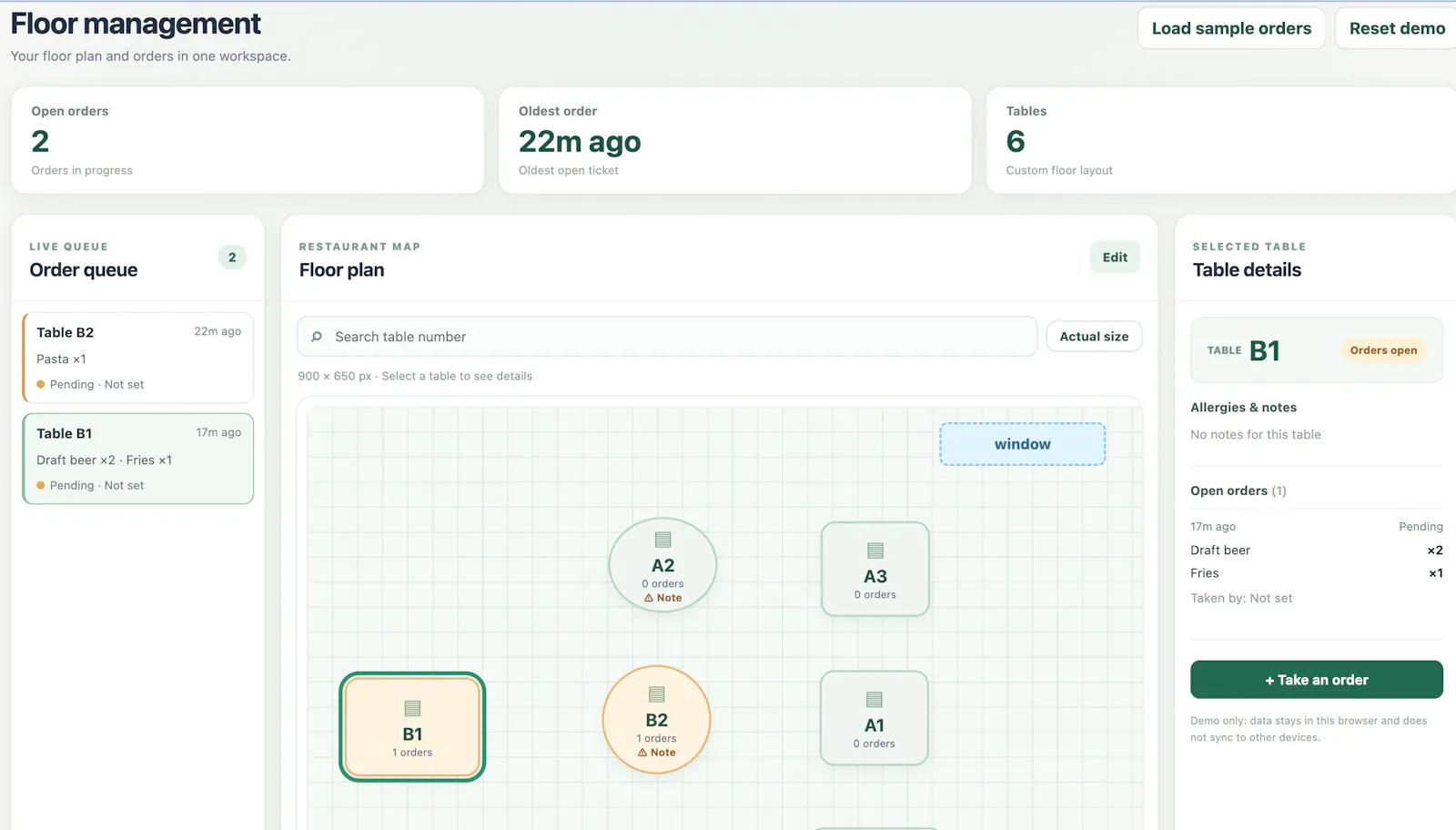 TableFlow screenshot 1