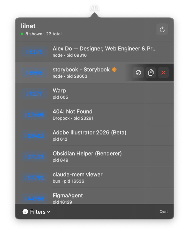 Lilnet, your little network at-a-glance. screenshot 2