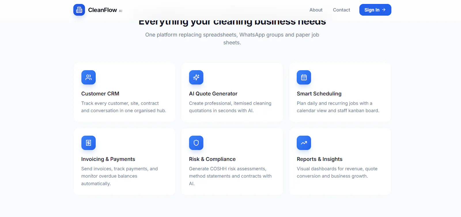 Clean flow screenshot 3