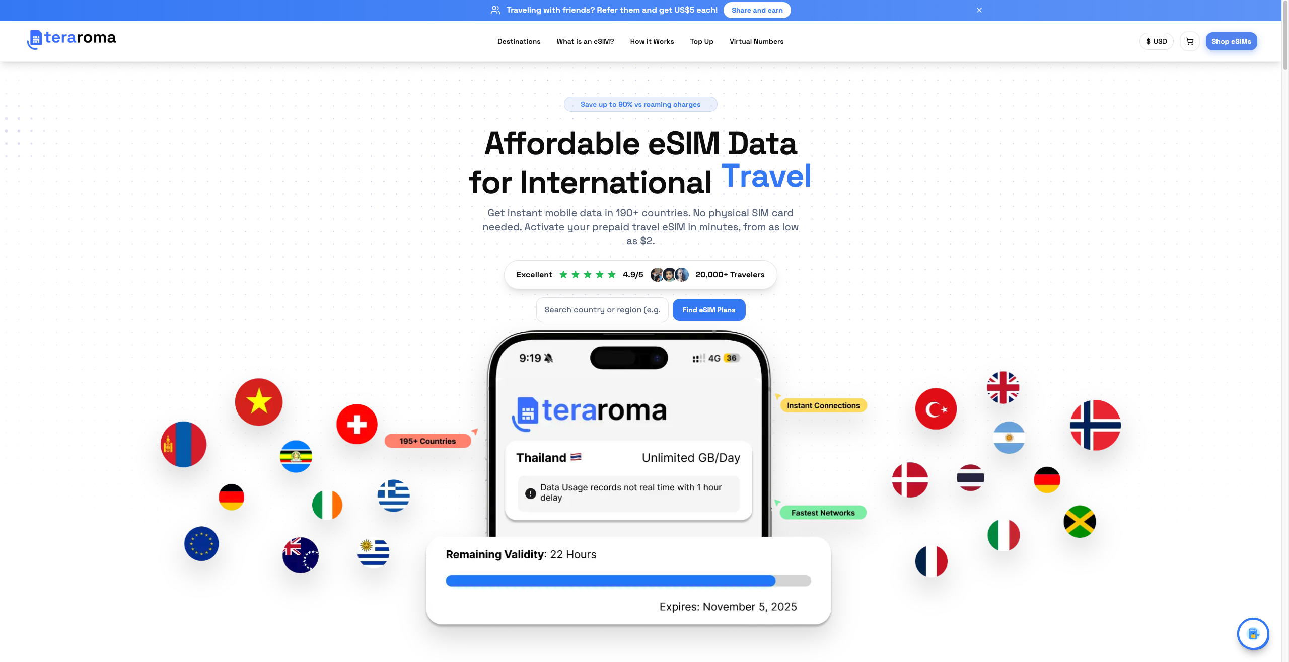 Teraroma eSIMs gallery image
