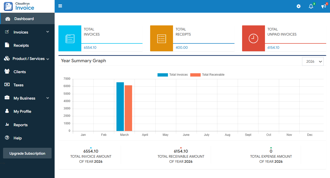 Cloudtryx Invoice gallery image