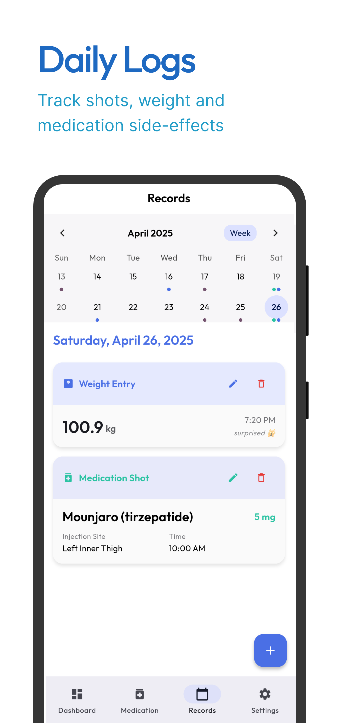 Colpi - App completa di monitoraggio dei farmaci GLP-1 media 3