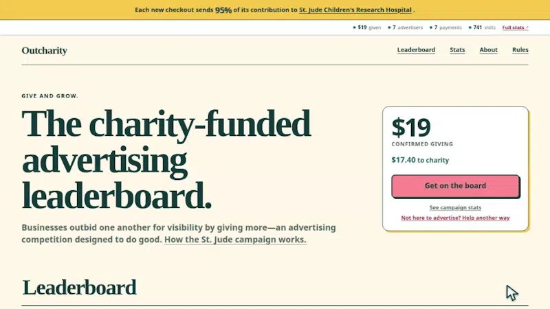 Outcharity screenshot 2