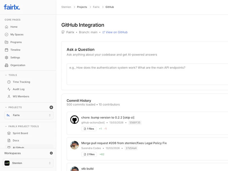 Fairlx • Open Source AI-Powered PM Tool screenshot 5