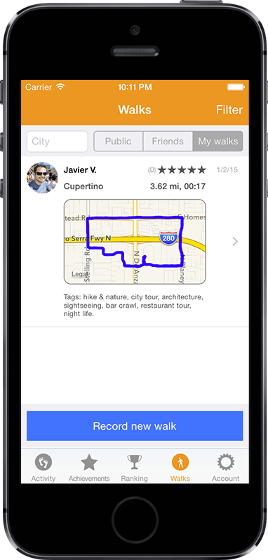 Lets Walk App gallery image